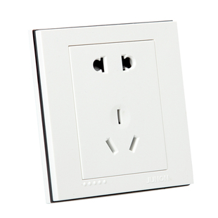 俊朗开关插座正品 官网P系列黑白插座面板多孔开关面板家用套餐