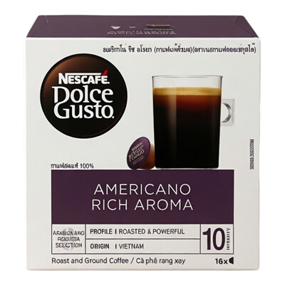 NESCAFE雀巢咖啡 Dolce Gusto美式咖啡160克风味独特浓厚多层香调