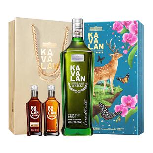 【自营】KAVALAN噶玛兰波特桶单一麦芽威士忌进口洋酒 年货送礼