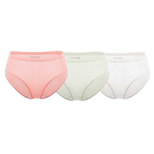 全棉时代女士内裤纯棉7A级抗菌三角裤女生2025年新款透气无痕中腰