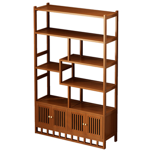 博古架非实木中式茶叶架茶室茶具摆件展示柜客厅多宝阁隔断置物架