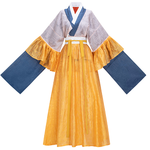 花朝记|典藏|复晋花月赋|其二:镜|晋制汉服荷叶边半袖破裙