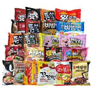 满5袋包邮 韩国进口八道御膳炸酱面海鲜泡面干拌面极地拉面方便面
