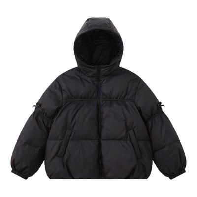 笛莎童装女童羽绒服冬季新款儿童女孩中大童连帽短款加厚外套甜美