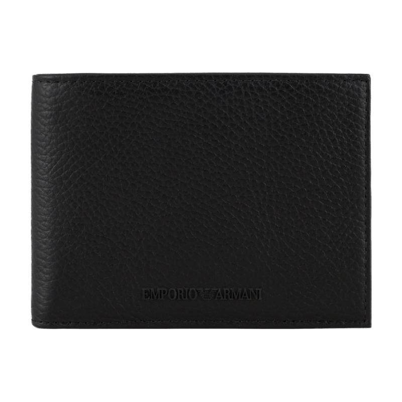 EMPORIO ARMANI/阿玛尼男士牛皮革荔枝纹手拿钱夹钱包卡包一体