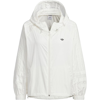 阿迪达斯女士休闲连帽梭织外套