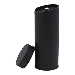 台湾台四两150克子母盖素面消光黑茶叶铁罐马口铁定制 A174