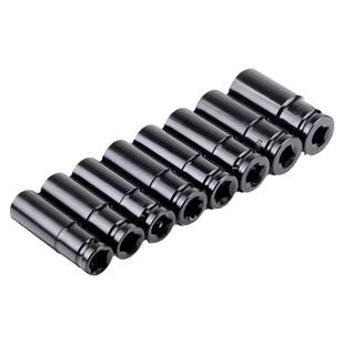 电动扳手套筒内六角形风炮黑色套筒大飞接口空心汽修工具组合套装