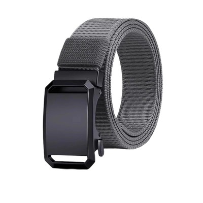 2025新款高弹力皮带男帆布自动扣腰带休闲弹力裤带松紧编织合金