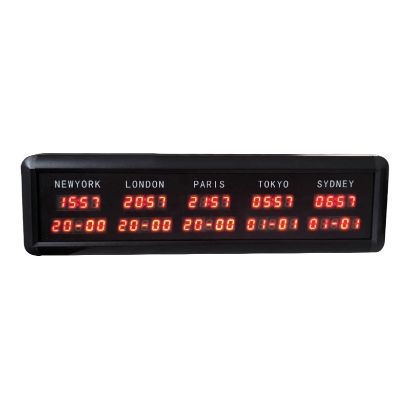 LED数字世界时区计时器