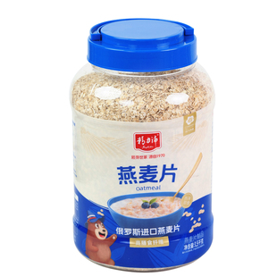 精力沛俄罗斯燕麦片原味即食中老年人早餐冲饮谷物罐装