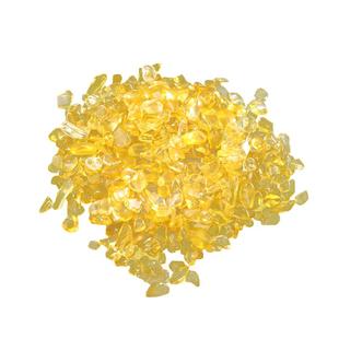 天然水晶碎石五色原石黄水晶白黑绿红五彩五行石聚宝盆摆件配件