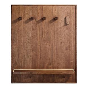 黑胡桃电表箱遮挡装饰画弱电闸开关置物架中式电闸箱配电箱遮丑画