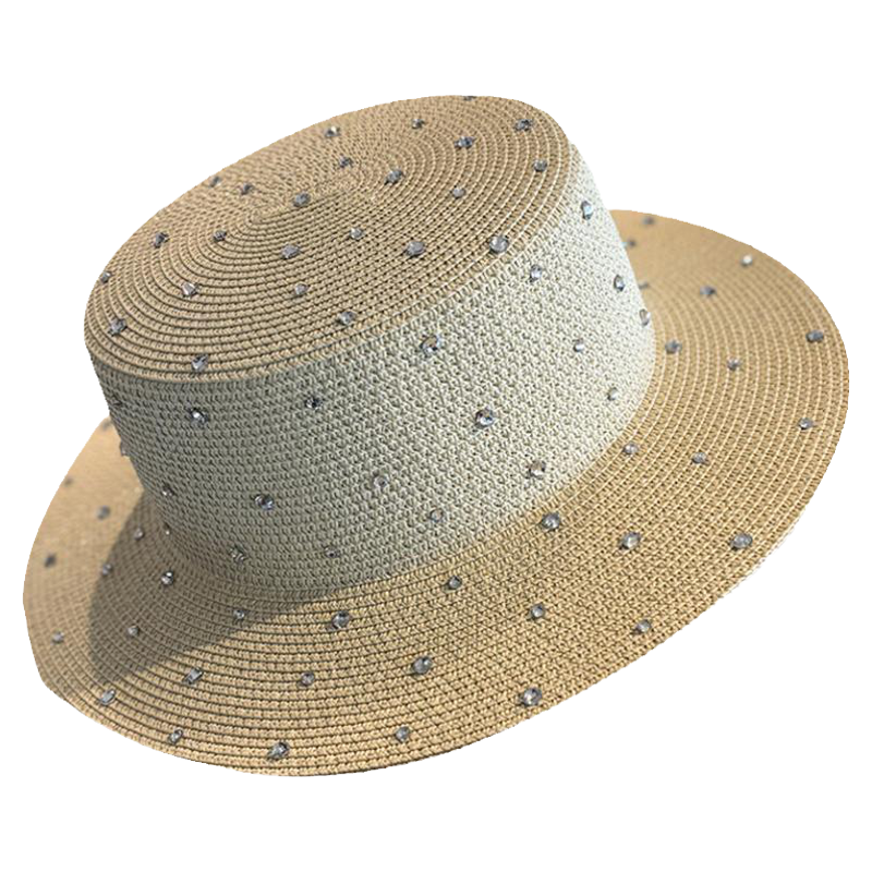 草帽女海边出游法式夏季遮阳防晒