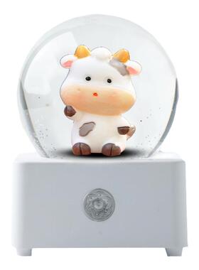 12生肖摆件水晶球音乐盒生日礼物