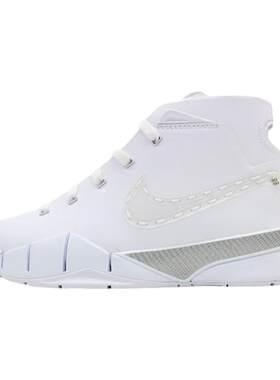 Nike Zoom Kobe 1 科比1全白男复古经典运动中帮篮球鞋CI9911-110