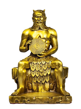 黄铜家居摆件人祖伏羲铜像
