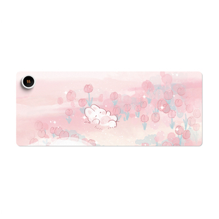 花间词花朵兔子加热鼠标垫超大办公室桌面冬天发热暖桌垫学生写作业写字桌垫暖手防水电脑键盘垫子女宿舍恒温