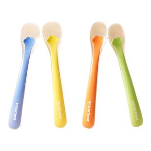 宝宝硅胶勺子新生婴儿喂水果泥喂奶吃饭辅食碗硅胶小软勺儿童餐具