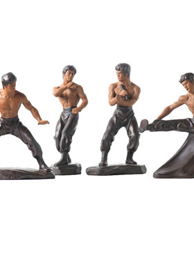 李小龙工艺品石湾公仔中式陶瓷