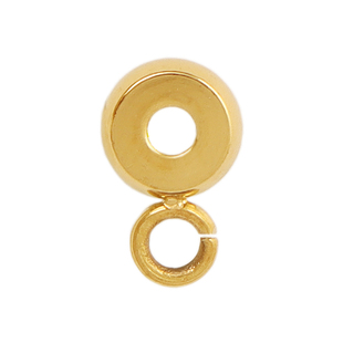 挂圈隔珠diy手工配件 炉内真空镀金品质手作手链项链手串饰品吊坠