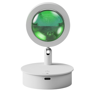 充电壁灯免布线日落夕阳氛围无线遥控射灯卧室客厅背景墙网红照画