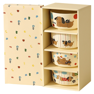 可爱陶瓷碗家用一人一个漂亮饭碗家用2025新款礼盒吃饭碗专用个人