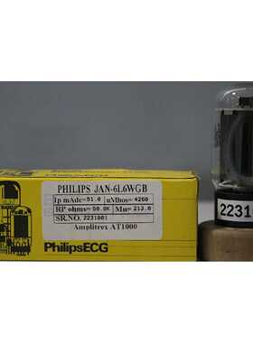 议价JAN 6L6WGB ECG NOS 全新带盒 绿色 打印 制造 Amplitrex 测
