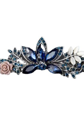 头饰韩国百搭水晶弹簧夹