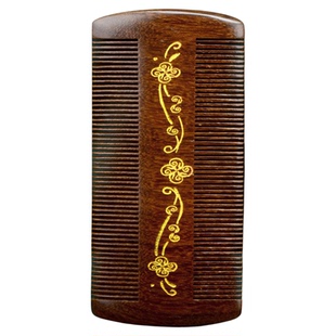 檀木篦子梳虱子梳超密齿梳儿童去虱卵刮头按摩去虫卵细齿加密木梳