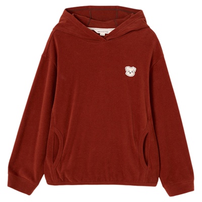 棉叔叔儿童德绒连帽长袖卫衣