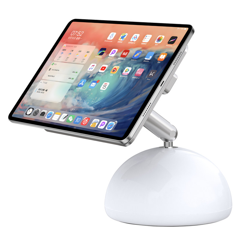25新款iPad无线触点充电器磁吸悬浮支架苹果平板桌面高颜值铝合金桌搭支撑游戏绘画air765横竖屏12.9/13英寸