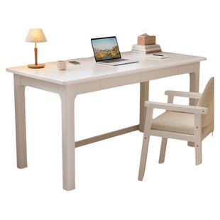 安居客实木书桌学生家用儿童学习写字桌卧室小户型办公窄电脑桌子