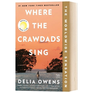英文原版 Where the Crawdads Sing 蟪蛄吟唱的地方 迪莉娅欧文斯 Delia Owens 成长自然小说 全英文版正版原著进口英语书籍