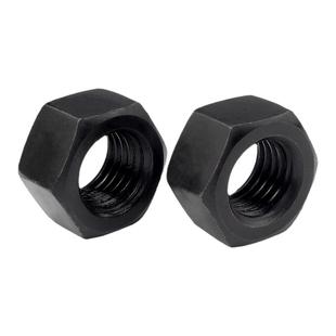 8.8级铁黑六角螺母 螺丝帽锁紧螺帽国标M2M3M4M5M6M8M10M12-M36