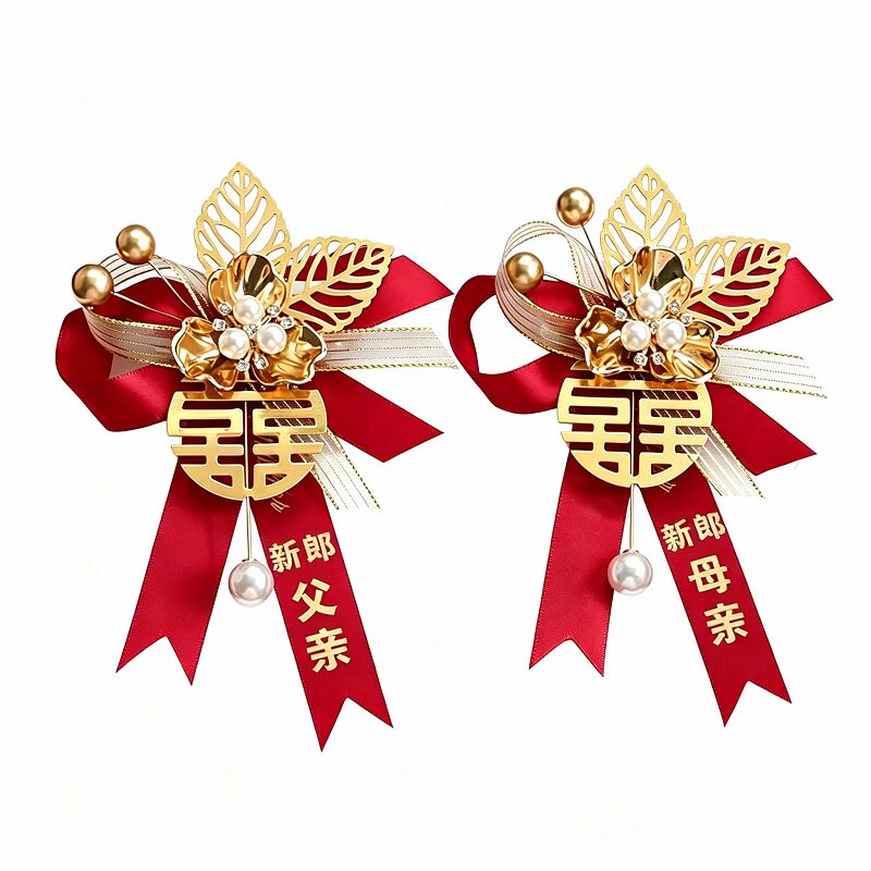 结婚胸花新郎新娘家人用品伴郎伴胸花