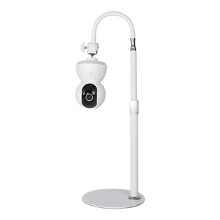 监控摄像头支架桌面免打孔小米C700室内白色监控支架可吊装支架