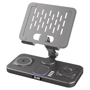 妙酷三合一无线充电器MagSafe磁吸手机支架平板桌面快充适用苹果17iPhone华为AppleWatch手表iwatch底座ipad