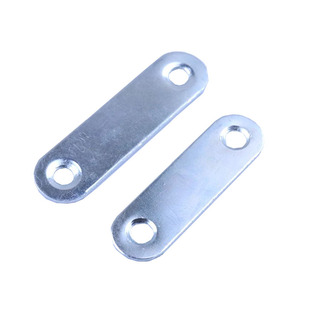 加厚连接件一字直片铁片平角片角码固定件家具固角片层板托链接片