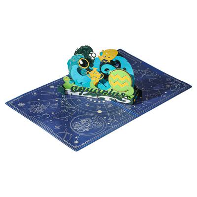 十二星座创意生日贺卡高级感礼物