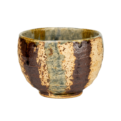 日本进口美浓烧复古做旧粗陶抹茶碗冰激凌碗甜品碗手作创意圆碗杯