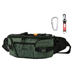 RGH 美式斜挎包防水户外机能腰包大容量胸包男款摩托机车骑行腰包