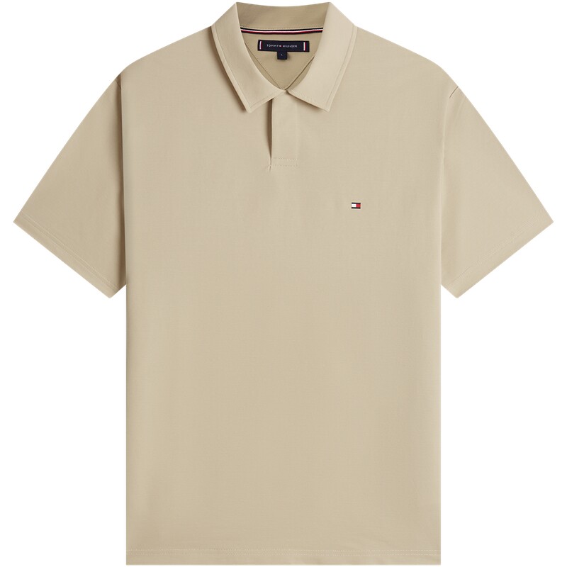 Tommy男装休闲纯色宽松短袖POLO