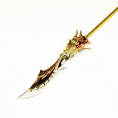 三国关公冷艳魔刀武器模型兵人