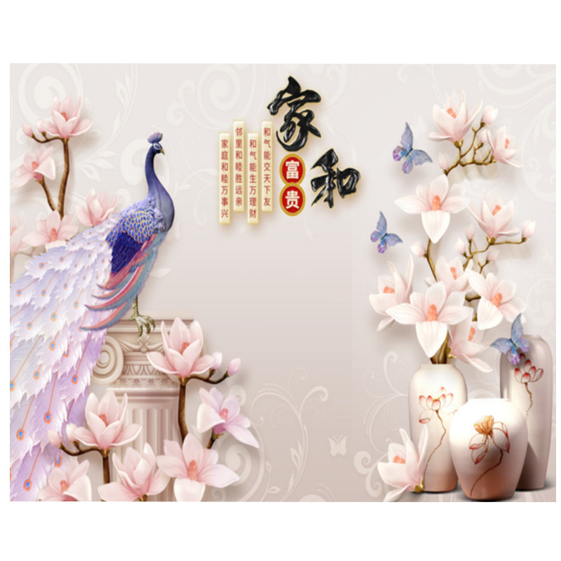 电视背景墙壁纸装饰客厅5D现代简约3D影视墙纸家用8D墙布壁画大气