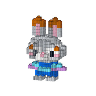 8mm散装串联拼插小颗粒玩具立体拼图称斤积木手工儿童益智百变DIY