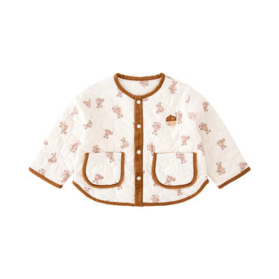 英格贝贝女童棉服宝宝外套夹棉