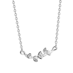 银杏叶项链女纯银轻奢小众森系锁骨链吊坠学生简约气质送女友礼物