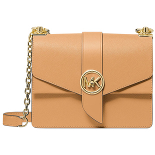 【正品保证】Michael Kors/MK 链条翻盖皮质单肩斜挎包 女款小号