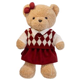 新婚压床布娃娃一对粉色系抱抱熊结婚公仔抱枕婚房高档送新人礼物